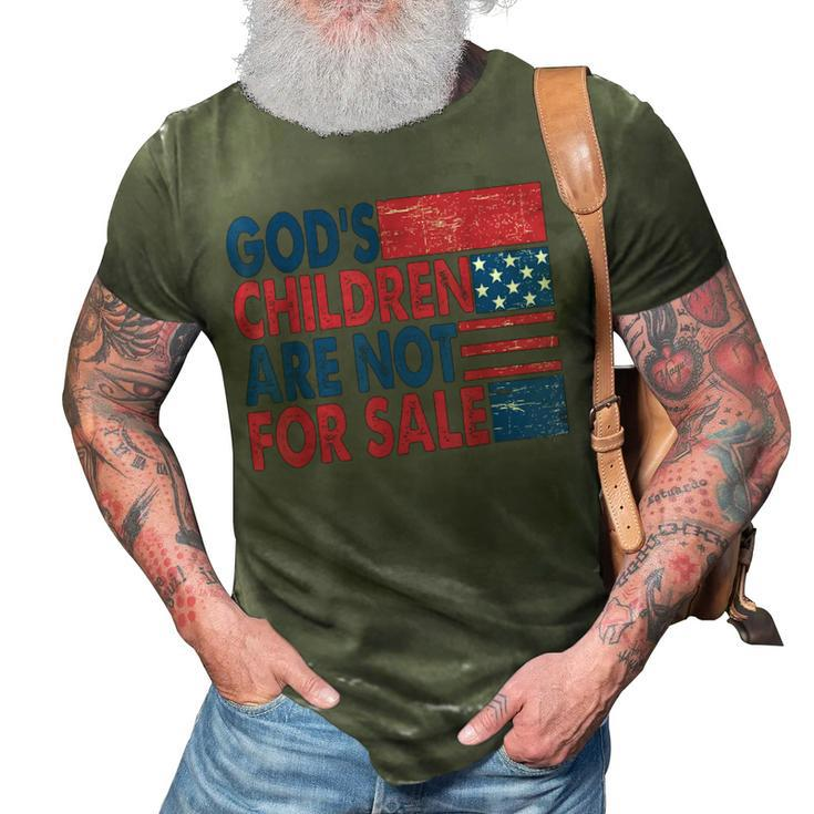 Gods Children Are Not For Sale Retro Trendy Quotes Quotes 3D Print Casual Tshirt