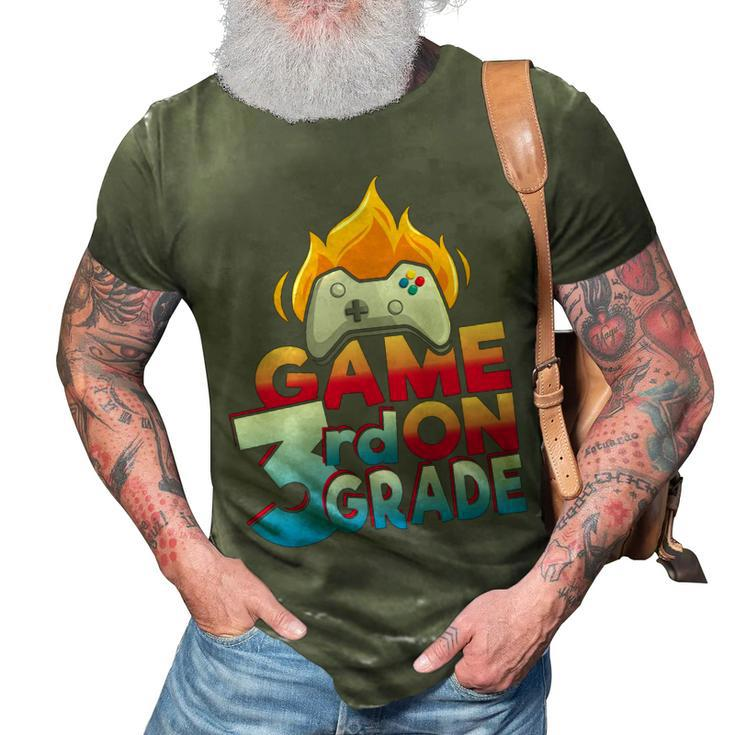 3Rd Grade Teacher & Student - Game On Controller  Gifts For Teacher Funny Gifts 3D Print Casual Tshirt