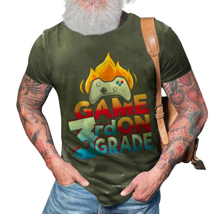 3Rd Grade Teacher & Student - Game On Controller T   Gifts For Teacher Funny Gifts 3D Print Casual Tshirt