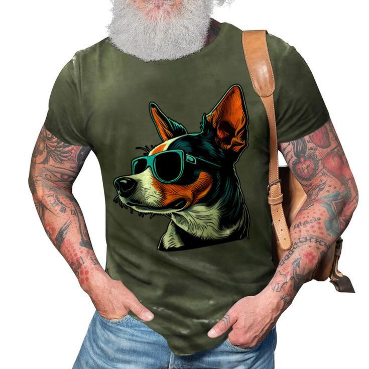 Dad Mom Cool Dog Sunglasses Rat Terrier 3D Print Casual Tshirt