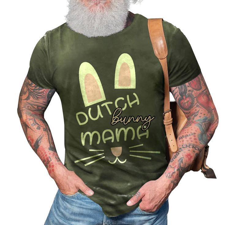 Dutch Rabbit Mum Rabbit Lover  Gift For Women 3D Print Casual Tshirt