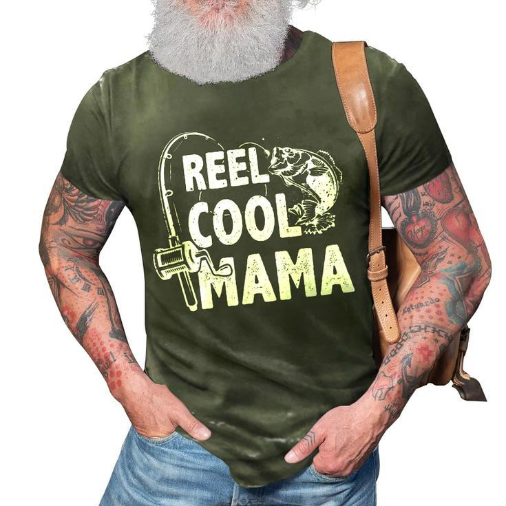 Family Lover Reel Cool Mama Fishing Fisher Fisherman  Gift For Women 3D Print Casual Tshirt