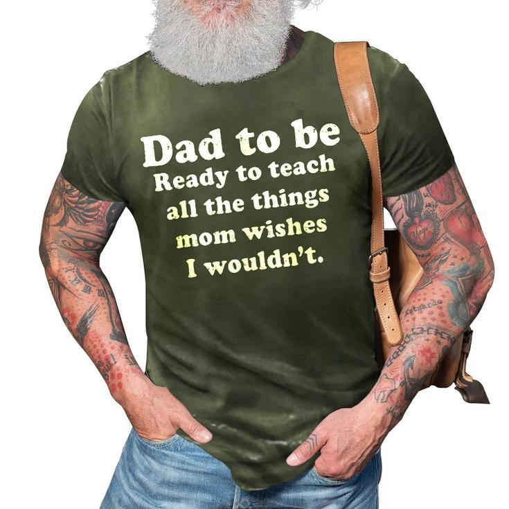 Fathers Day Dad Sayings Happy Fathers Day  Gift For Women 3D Print Casual Tshirt