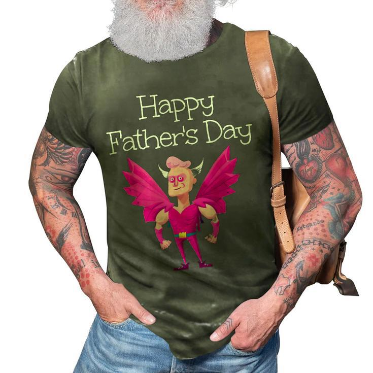 Funny Embarrassing Dad In Girl Colors Happy Fathers Day  Gift For Women 3D Print Casual Tshirt