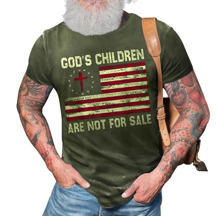 Gods Children Are Not For Sale Funny Quote Gods Children  3D Print Casual Tshirt