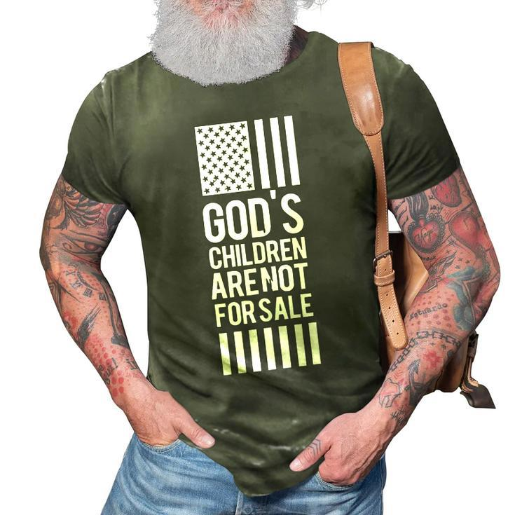 Gods Children Are Not For Sale Funny Saying Gods Children  3D Print Casual Tshirt