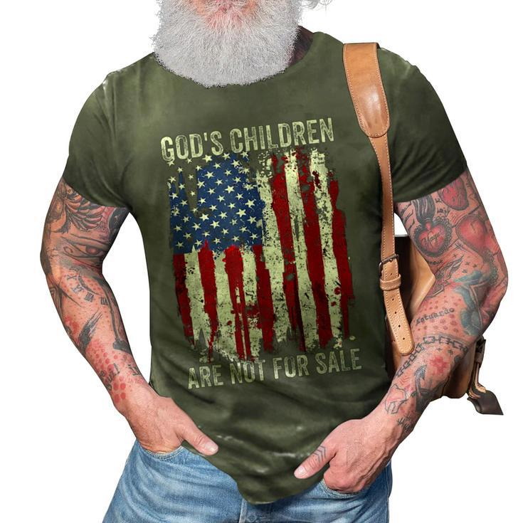Gods Children Are Not For Sale  Vintage Gods Children  3D Print Casual Tshirt