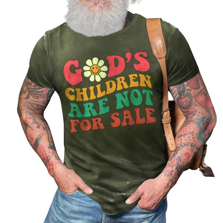Jesus Christ Gods Children Are Not For Sale Christian Faith  Faith Funny Gifts 3D Print Casual Tshirt