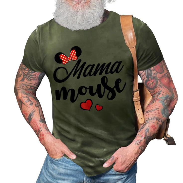 Mama Mouse  Mama Mouse Heart Funny Mama Mothers Day  Gift For Mens Gift For Women 3D Print Casual Tshirt