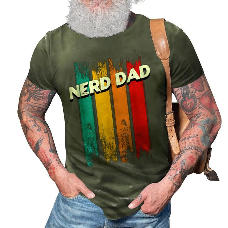 Nerd Dad Conservative Daddy Protective Father Funny  Gift For Women 3D Print Casual Tshirt