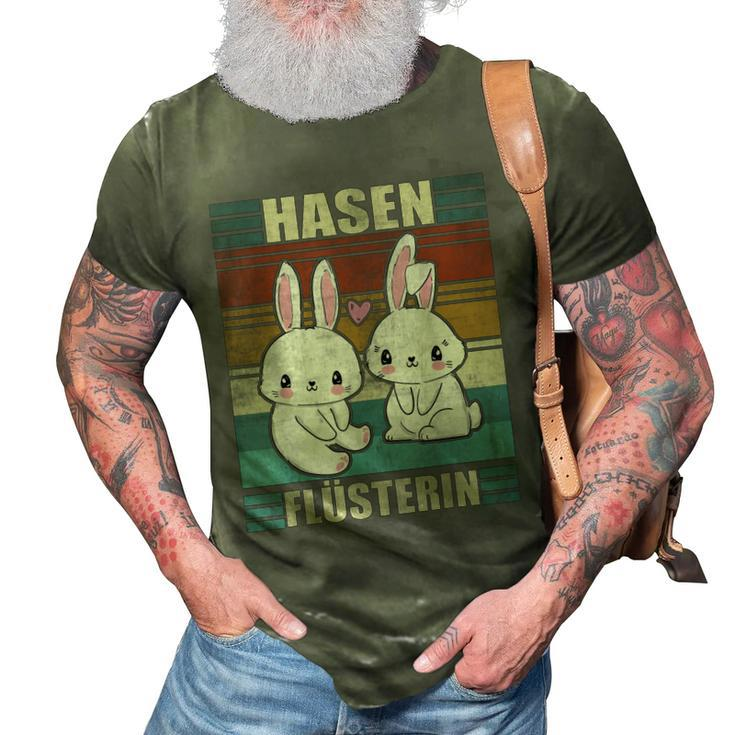 Rabbit Whispering Cute Rabbit Mum Rabbit  Gift For Women 3D Print Casual Tshirt