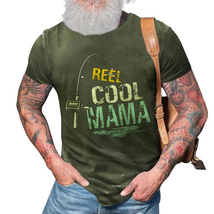 Reel Cool Mama Fishing Fisherman Funny Retro  Gift For Women 3D Print Casual Tshirt