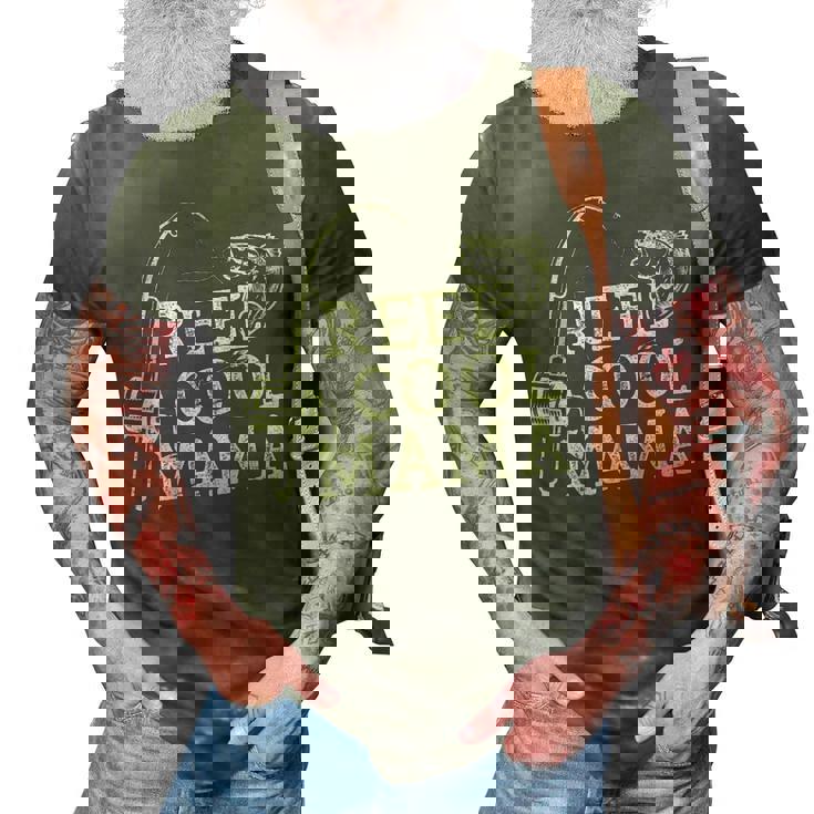 Retro Reel Cool Mama Fishing Fisher Mothers Day   Gift For Women 3D Print Casual Tshirt