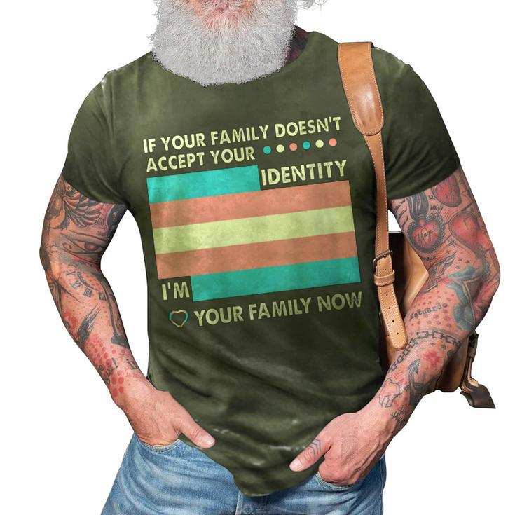 Transgender Support Funny Trans Dad Mom Lgbt Ally Pride Flag  Gift For Womens Gift For Women 3D Print Casual Tshirt