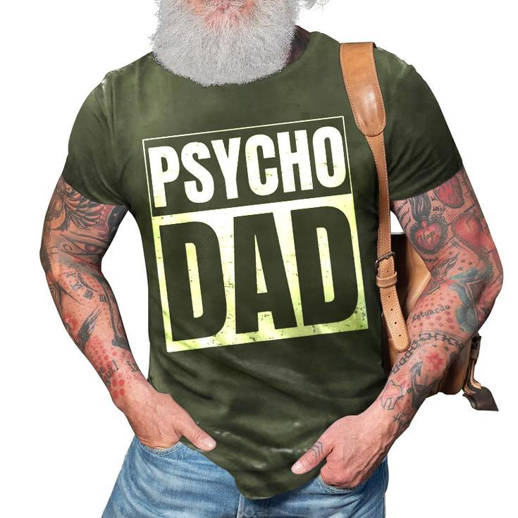Weapons Design For Psycho Dad Handgun Lovers  Gift For Women 3D Print Casual Tshirt
