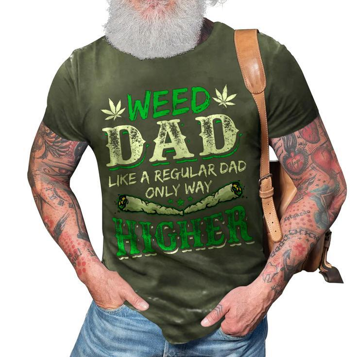 Weed Dad Marijuana Funny 420 Cannabis Thc Pumpkin Themed  Gift For Women 3D Print Casual Tshirt