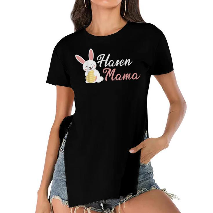 Rabbit Mum Easter Rabbit Mum Rabbit  Gift For Women Women's Short Sleeves T-shirt With Hem Split