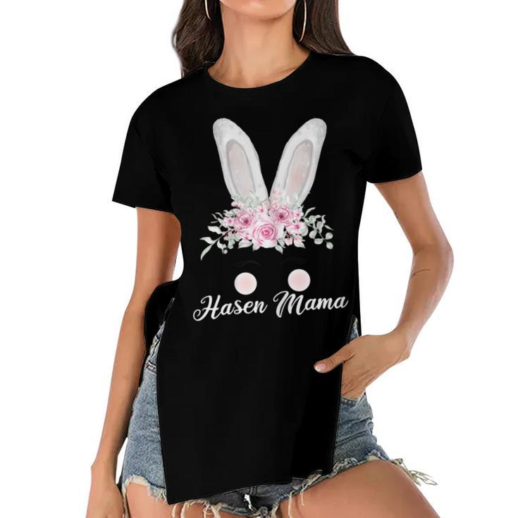 Rabbit Rabbit Mum Rabbit Bunny Lover Gift  Gift For Women Women's Short Sleeves T-shirt With Hem Split