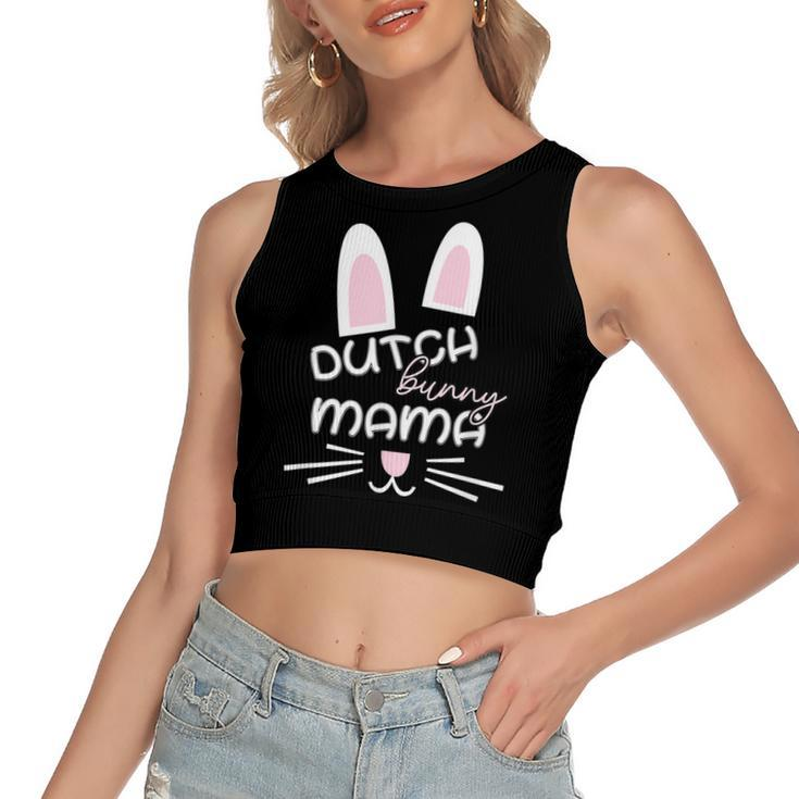 Dutch Rabbit Mum Rabbit Lover Women's Crop Top Tank Top