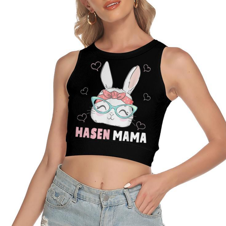 Rabbit Mum Bandana Rabbit Easter Rabbit Mum Women's Crop Top Tank Top