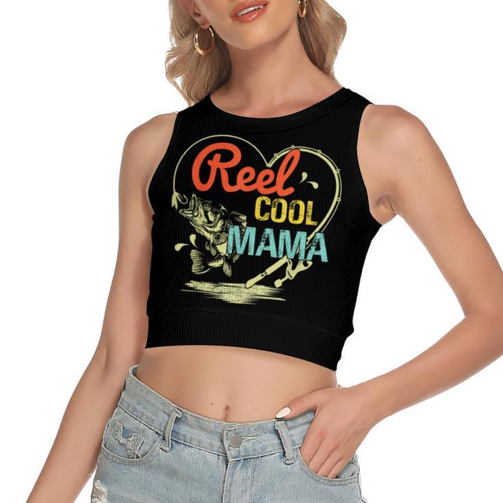 Reel Cool Mama Fishing For Women's Crop Top Tank Top