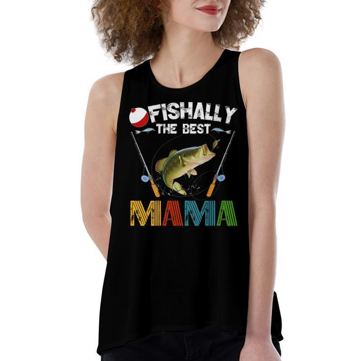 Ofishally The Best Mama Fishing Rod Mommy  Women's Loose Tank Top