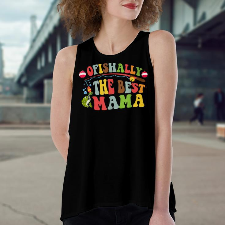 Ofishally The Best Mama Fishing Rod Mommy Women's Loose Tank Top