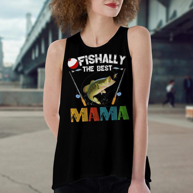 Ofishally The Best Mama Fishing Rod Mommy Women's Loose Tank Top
