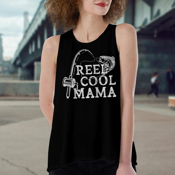 Retro Reel Cool Mama Fishing Fisher Women's Loose Tank Top
