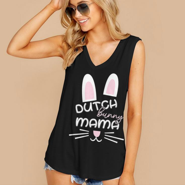 Dutch Rabbit Mum Rabbit Lover Women's V-neck Tank Top