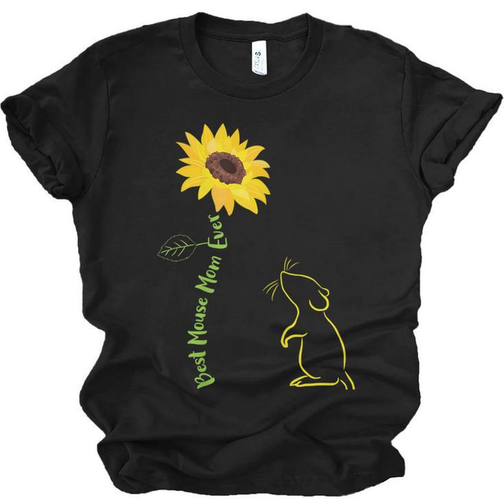 Best Mouse Mom Ever Sunflower Mouse Mama Mouse Mouse  Jersey T-Shirt