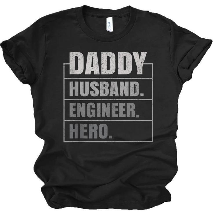 Daddy Husband Engineer Hero Fathers Day Jersey T-Shirt