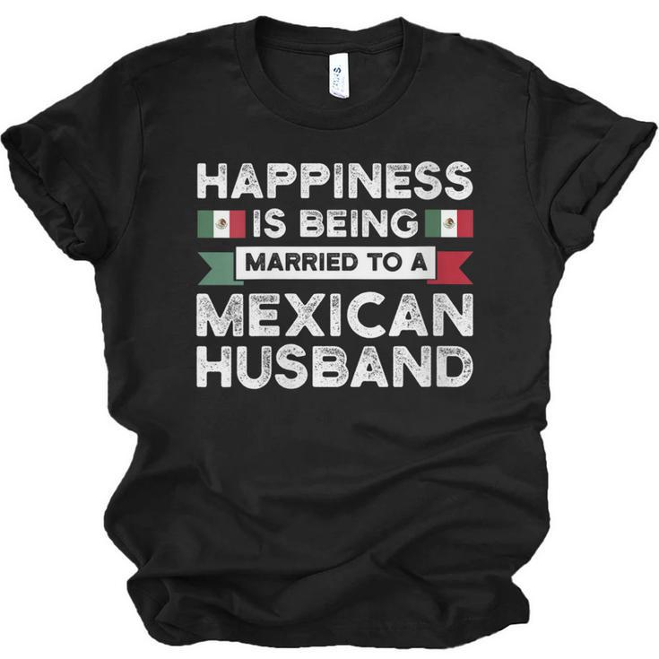 Happiness Is Being Married To A Mexican Husband Mexico  Jersey T-Shirt