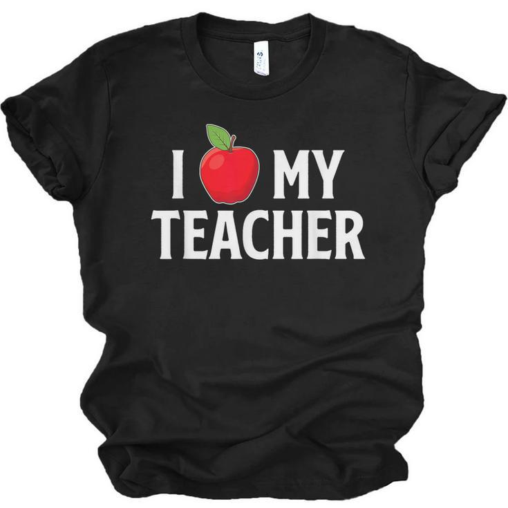 I Love My Teacher Husband Of A Teacher Teachers Husband  Jersey T-Shirt