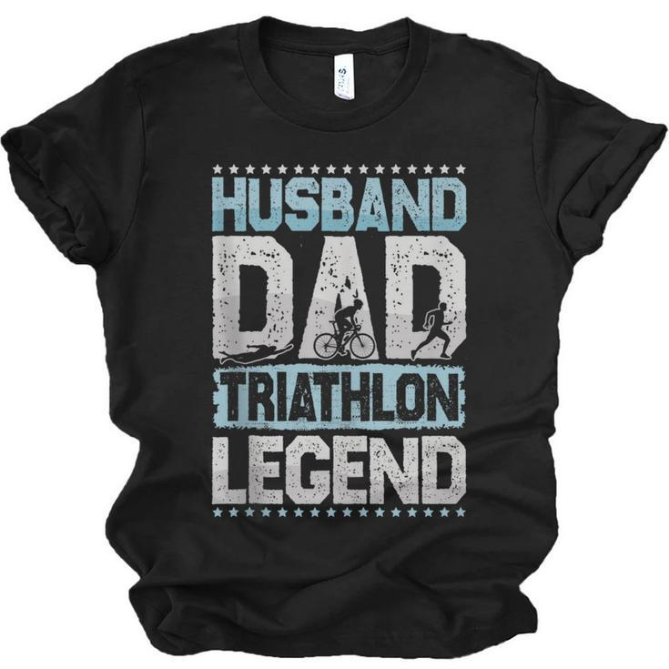 Marathon Husband Dad Triathlon Legend Triathlon  Jersey T-Shirt