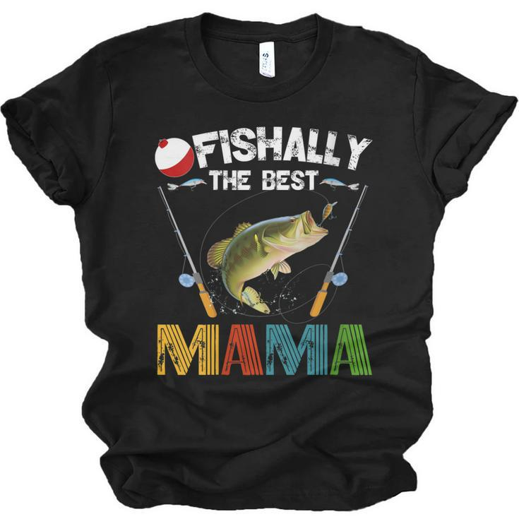 Ofishally The Best Mama Fishing Rod Mommy  Jersey T-Shirt
