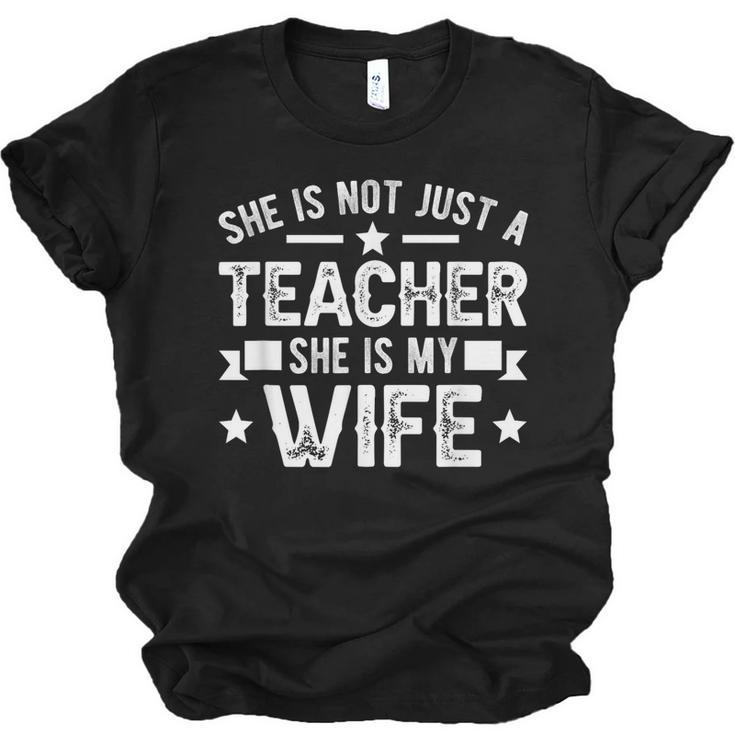 My Wife Teacher Husband Of A Teacher Teachers Husband  Jersey T-Shirt