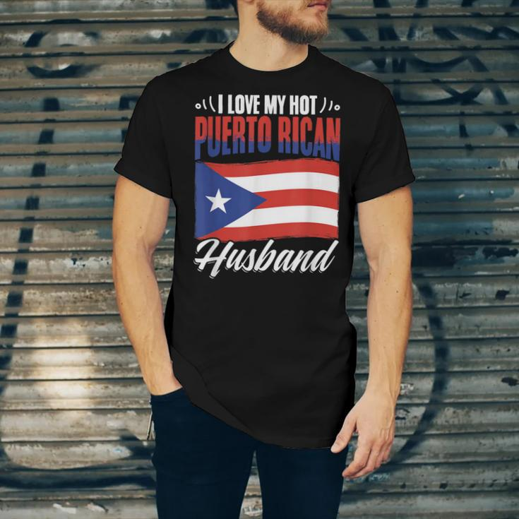 Hot Puerto Rican Husband Puerto Rico Puerto Rican Flag Pride Jersey T-Shirt