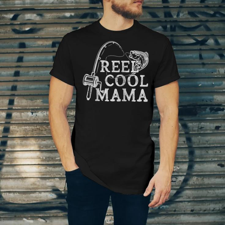Retro Reel Cool Mama Fishing Fisher Jersey T-Shirt