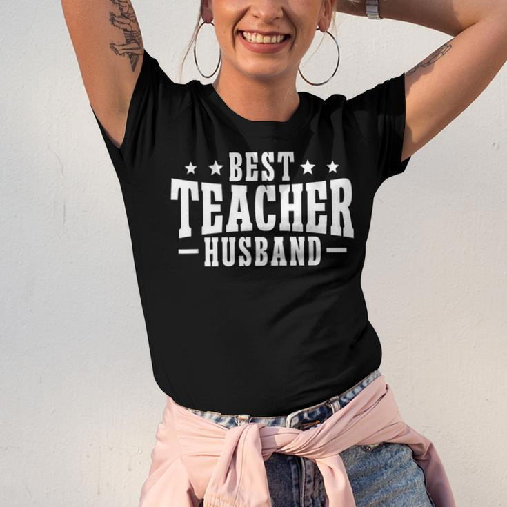 Best Teacher Husband Of A Teacher Teachers Husband Jersey T-Shirt