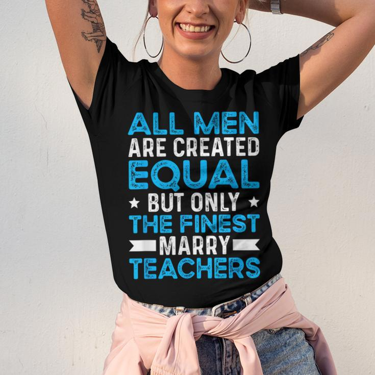 Marry Teachers Teacher Husband Of A Teacher Jersey T-Shirt