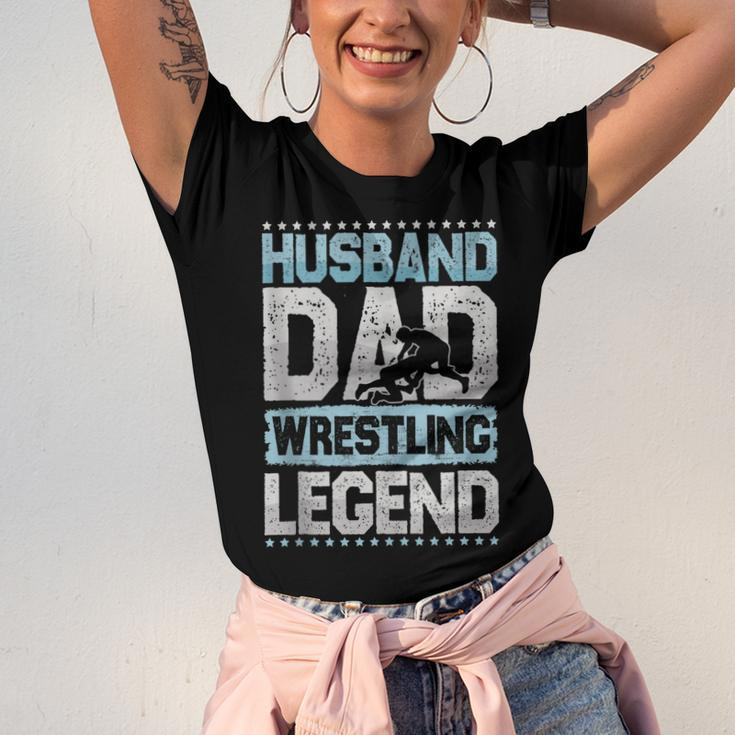 Wrestling Husband Dad Rings Legend Rings Jersey T-Shirt