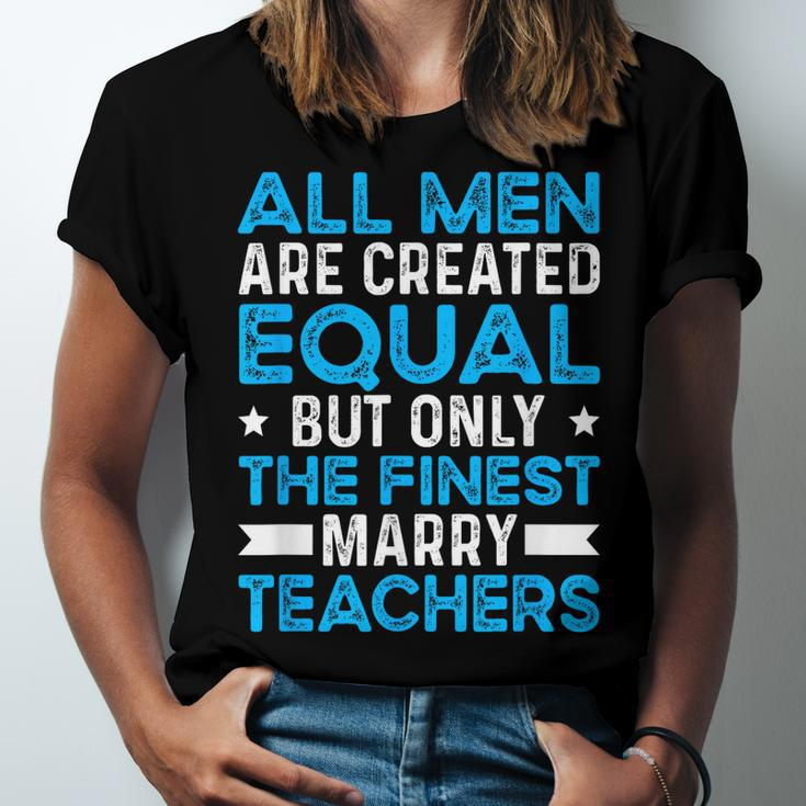 Marry Teachers Teacher Husband Of A Teacher Jersey T-Shirt