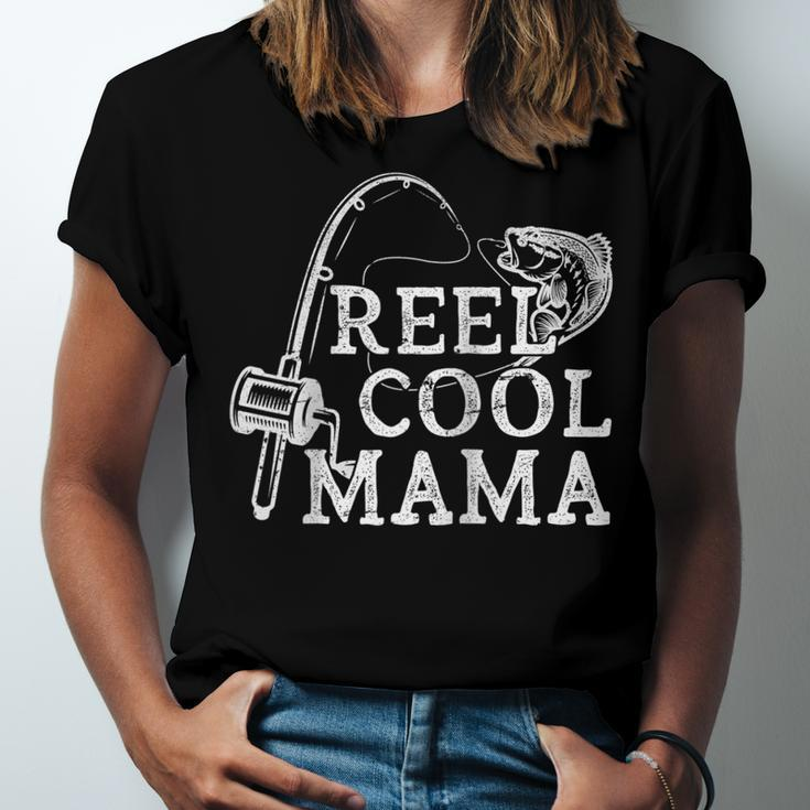 Retro Reel Cool Mama Fishing Fisher Jersey T-Shirt