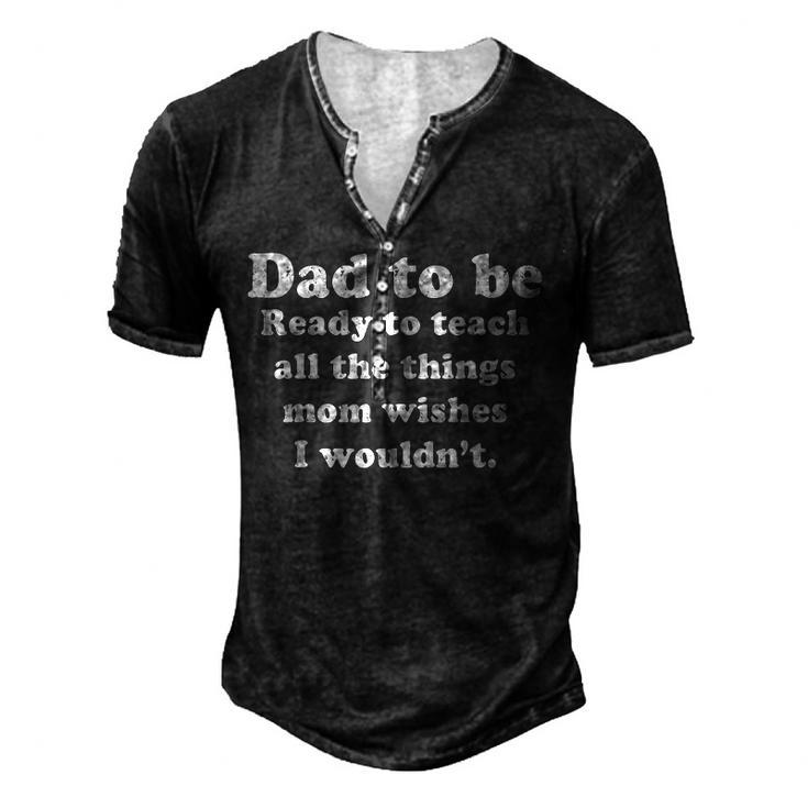 Fathers Day Dad Sayings Happy Fathers Day For Women Men's Henley T-Shirt