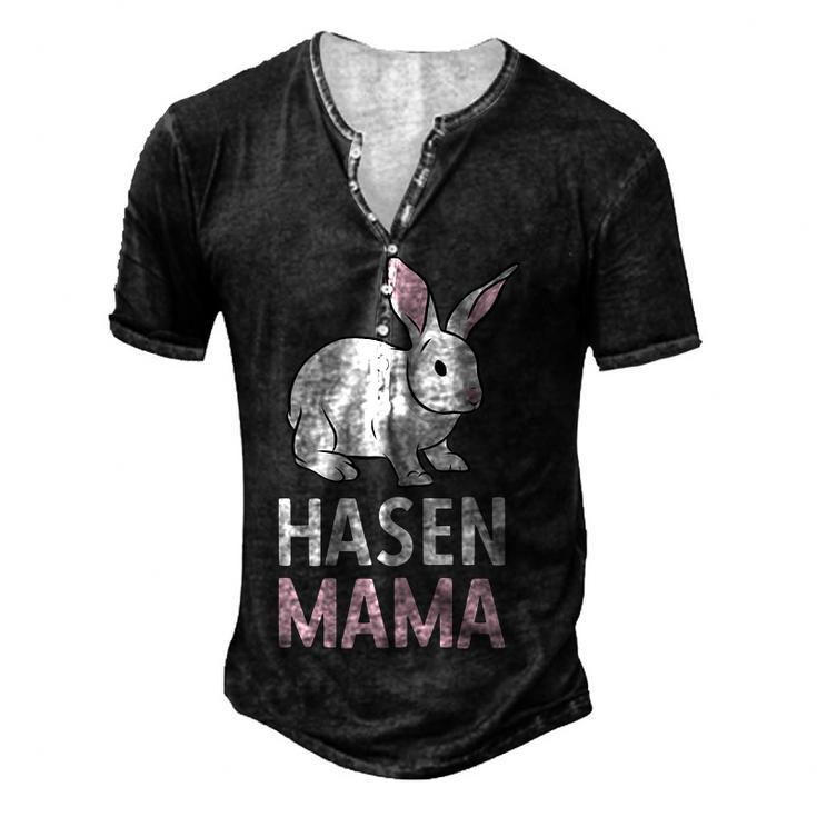 Rabbit Mum Rabbit Mother Pet Long Ear For Women Men's Henley T-Shirt