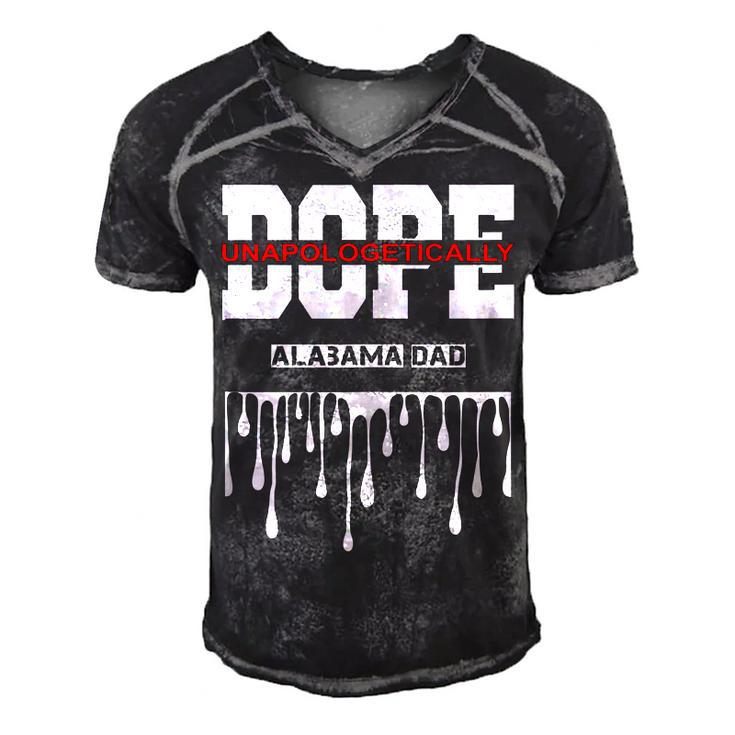 Alabama Dad Pride Greatest Dope Proud State Life  Gift For Women Men's Short Sleeve V-neck 3D Print Retro Tshirt