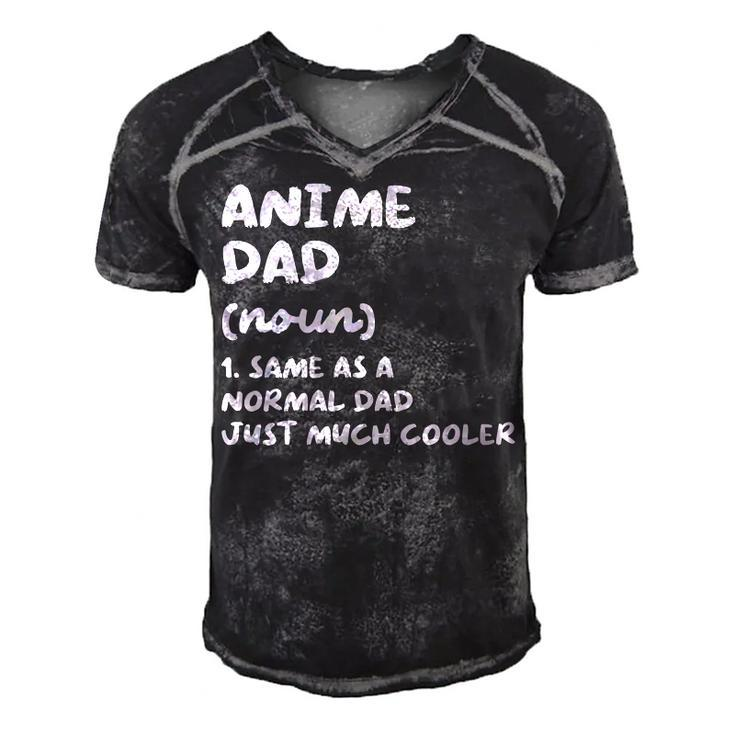 Anime Dad Definition Funny Japanese  Gift For Womens Gift For Women Men's Short Sleeve V-neck 3D Print Retro Tshirt