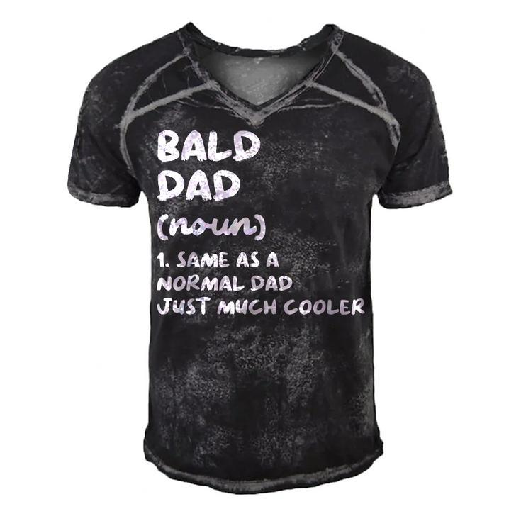 Bald Dad Definition  Gift For Women Men's Short Sleeve V-neck 3D Print Retro Tshirt