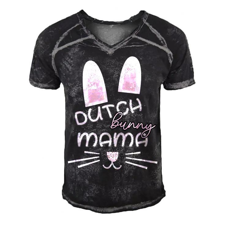 Dutch Rabbit Mum Rabbit Lover  Gift For Women Men's Short Sleeve V-neck 3D Print Retro Tshirt